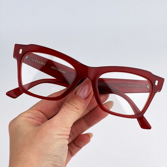 Celine CL40058I 066 Eyeglasses Red Butterfly Women CL 40058I - Picture 6 of 13